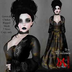MOEKO Venetia Gown Black